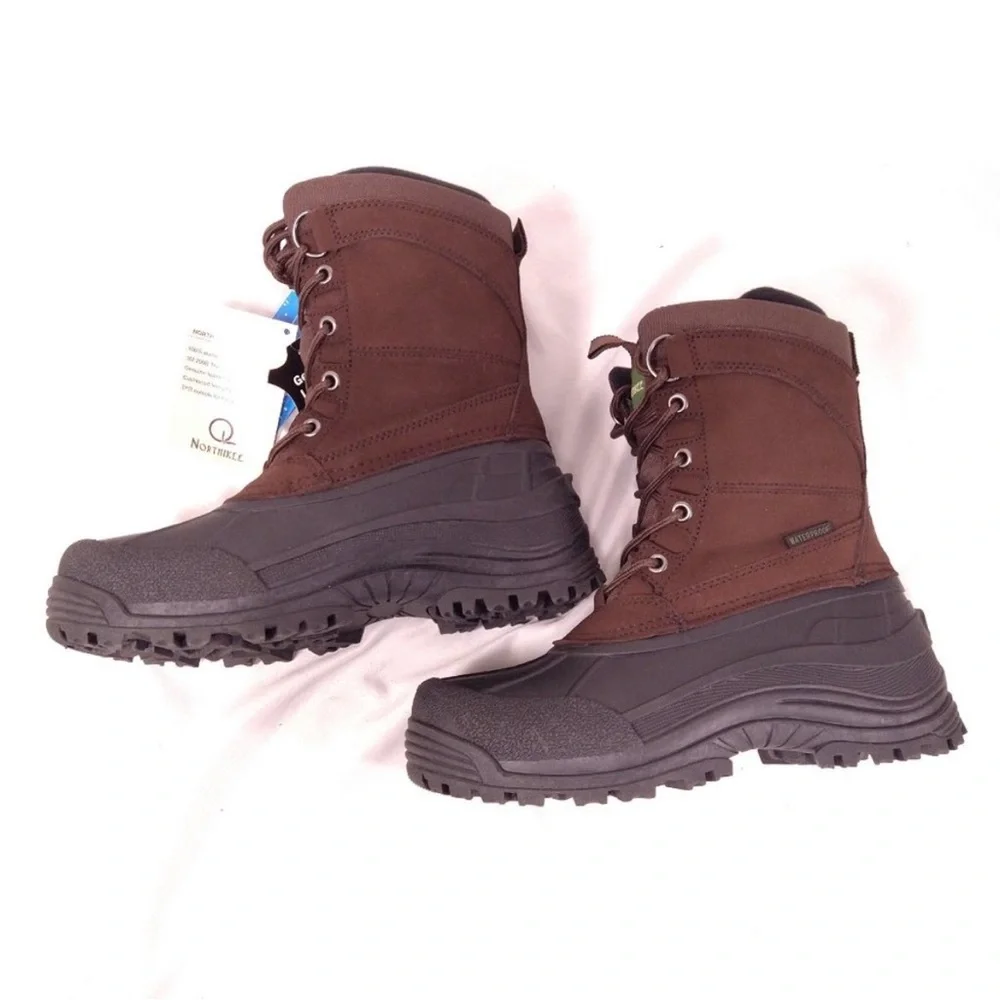 Men's NORTHHIKEE Waterproof Brown and Black Boots